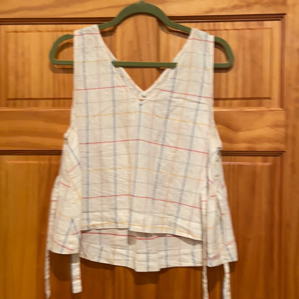Sleeveless Madewell Blouse with Ties